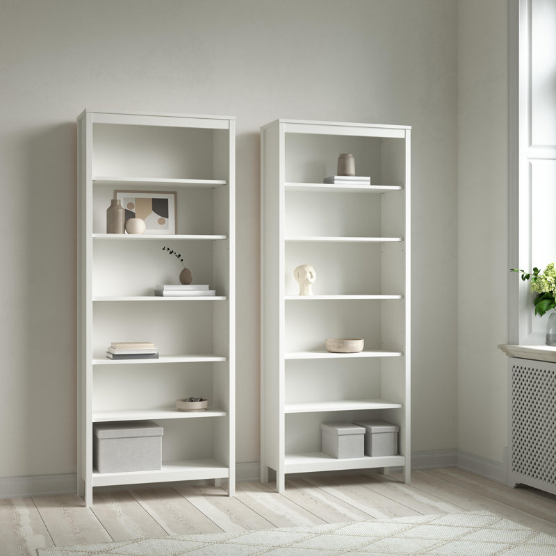 Ensemble de bibliothèques standard H 78,35 "x l 30,73" Madrid, blanc Madrid, White