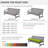 Outdoor 3.5'' Bench Seat Cushion, Available In 5 Sizes-783899170-783899196