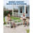 2pcs Folding HDPE Adirondack Chair with Cup Holder, Wood-Grain Texture, All-Weather Outdoor Patio Seating for Decks, Gardens, Fire Pit-407507073