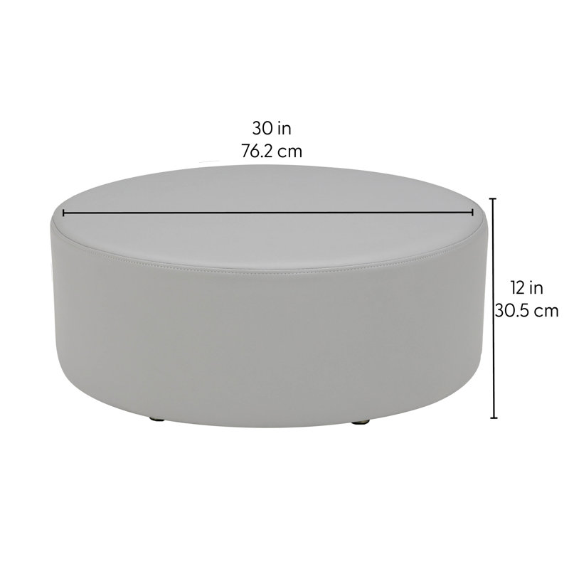 Repose-pieds rond rembourré Pro Series, Rouge