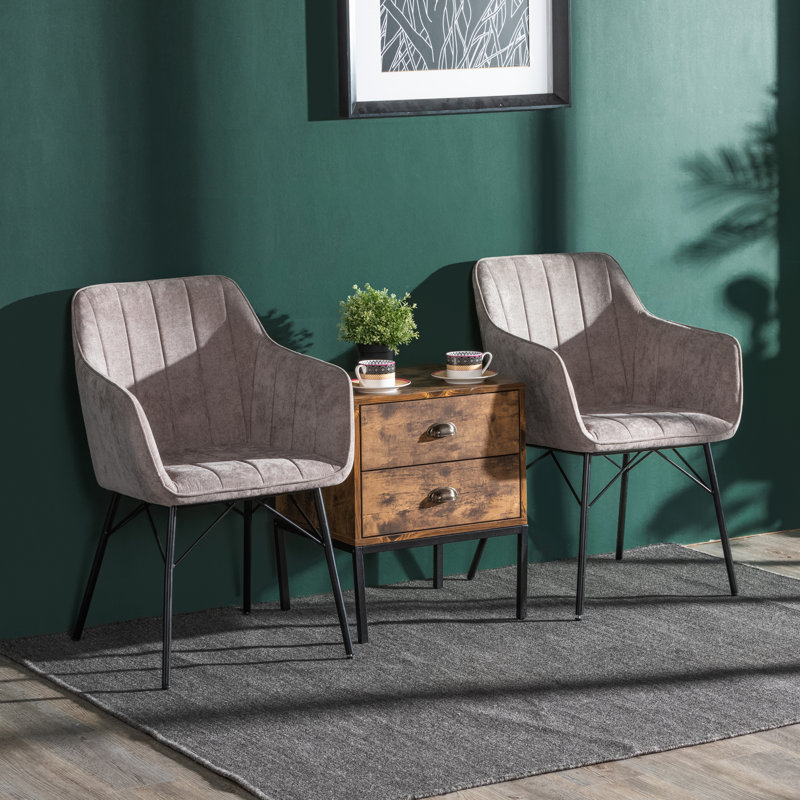 Priscila Upholstered Chair, Grey