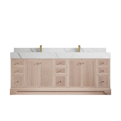 Ensemble de meuble-lavabo double 84 po Manhattan