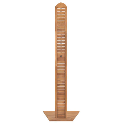 Solok 204cm H Wood Freestanding Outdoor Shower and Footwash Spout