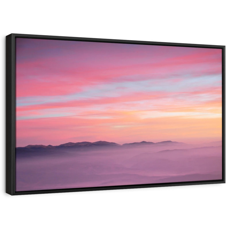 «Pink Sunrise», reproduction sur toile, H 19 po x l 13 po