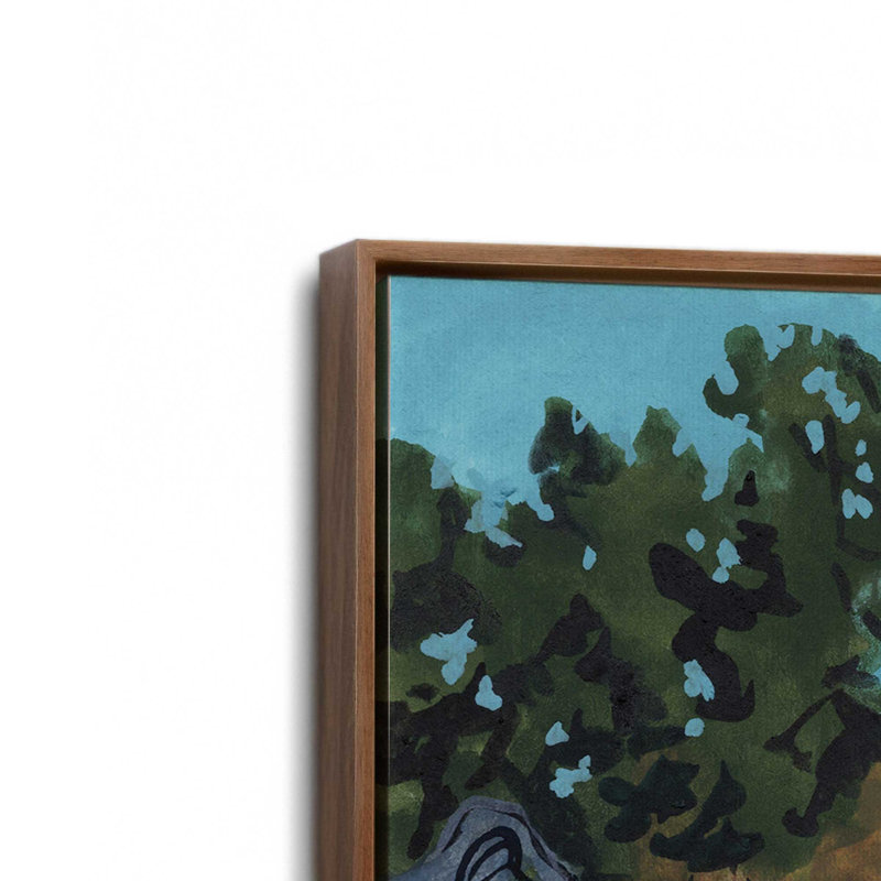 «The Wind Shapes The Tree» par Kate Jarvik Birch, reproduction d'art, 12 W x 12 H, Brun, Toile avec cadre