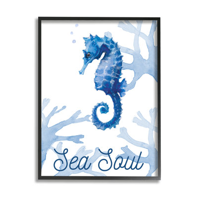 Sea Soul Sentiment Blue Seahorse Ocean