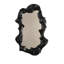 Sculptural Black Organic Frame Mirror