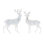 Statue de cerf d'hiver (ensemble de 2)