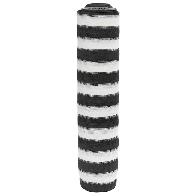Quention Anthracite 100% HDPE Fence Panels Included, 1000cm W x 200cm D, Black