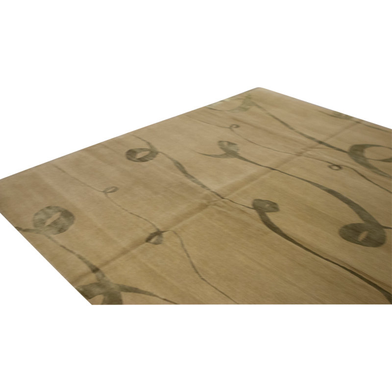 Handmade Silk and Wool Area Rug