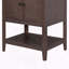 Meuble-lavabo en bois massif 24 po avec lavabo, armoire et tablette ouverte, design Morandi-625656342