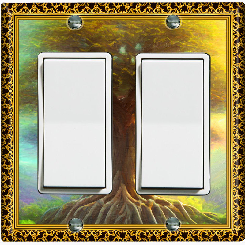 2 - Gang Toggle Light Switch Standard Wall Plate