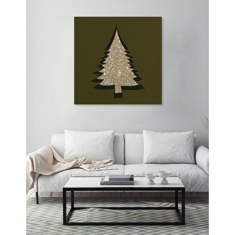 «Pine Tree Silhouette», impression sur toile, H 30 po x l 30 po x P 1,5 po