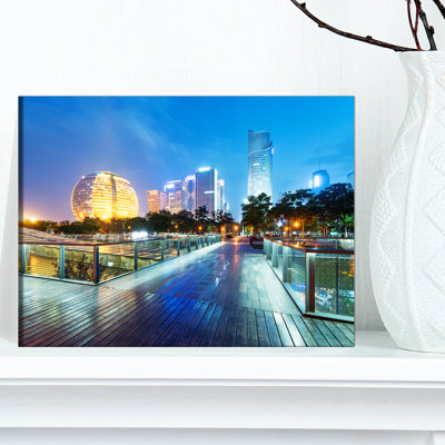 Gratte-ciels china hangzhou-impression sur toile