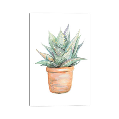 Cactus en pot par Patricia Pinto, reproduction d'art sur toile tendue