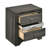 Grey 3 Bedroom Nightstand - Sleek Rustic Appearance, 26.5" H X W 17.5" D Rubberwood, Felt Lined Drawer For Contemporary Style, 26.5"x26.5"x17.5" Storage Compartment
