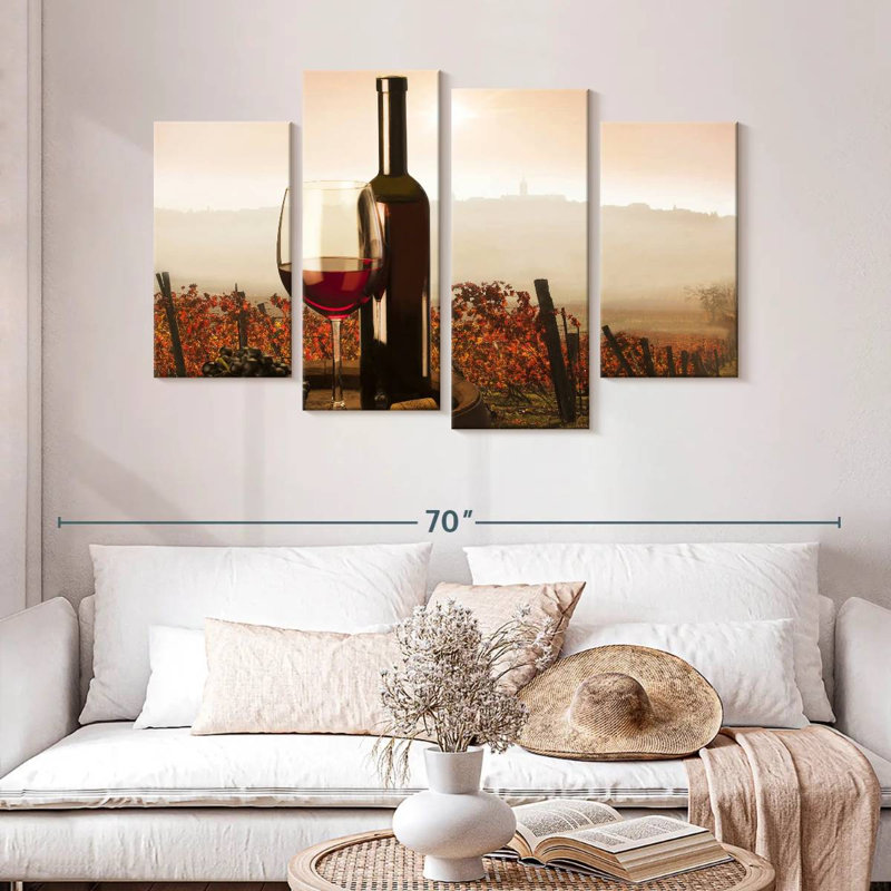Yarlin Santa Barbara Vineyard, H 32 po x l 52 po