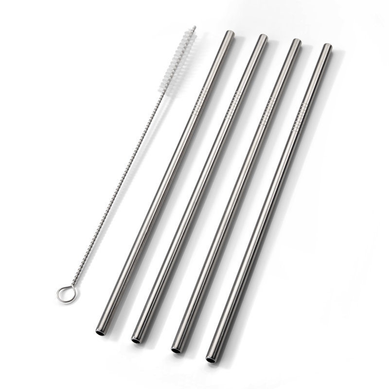 Ensemble de pailles en acier inoxydable 6 pièces Anngelica