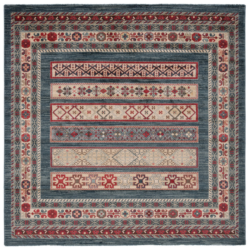 Pennypacker Performance Oriental Rug, Square 6'7"