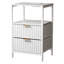 15 pouces de large Odriscoll - 2 tiroirs, 1 tablette, prise de courant US - ensemble de 2-12850585