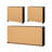 3-Piece Bedroom Set - 6 Drawer Double Dresser And Chest Set Of 2, Black-961604894