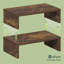 Ensemble de 2 supports pour écrans, support double pour écrans de 15,7 pouces de large, support pour ordinateur portable empilable et séparable pour bureau, accessoires et rangements de bureau, pour fournisseurs de bureau, pin ambré-126652885