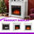 Electric Fireplace Mantel Heater With Realistic Stacked Stone Surround Timer And Remote Control-155457089