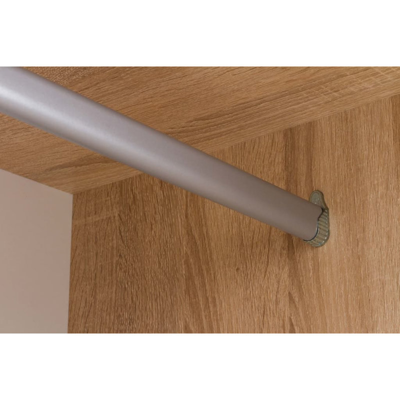 Bergamo 2 Door Manufactured Wood Wardrobe, Oak