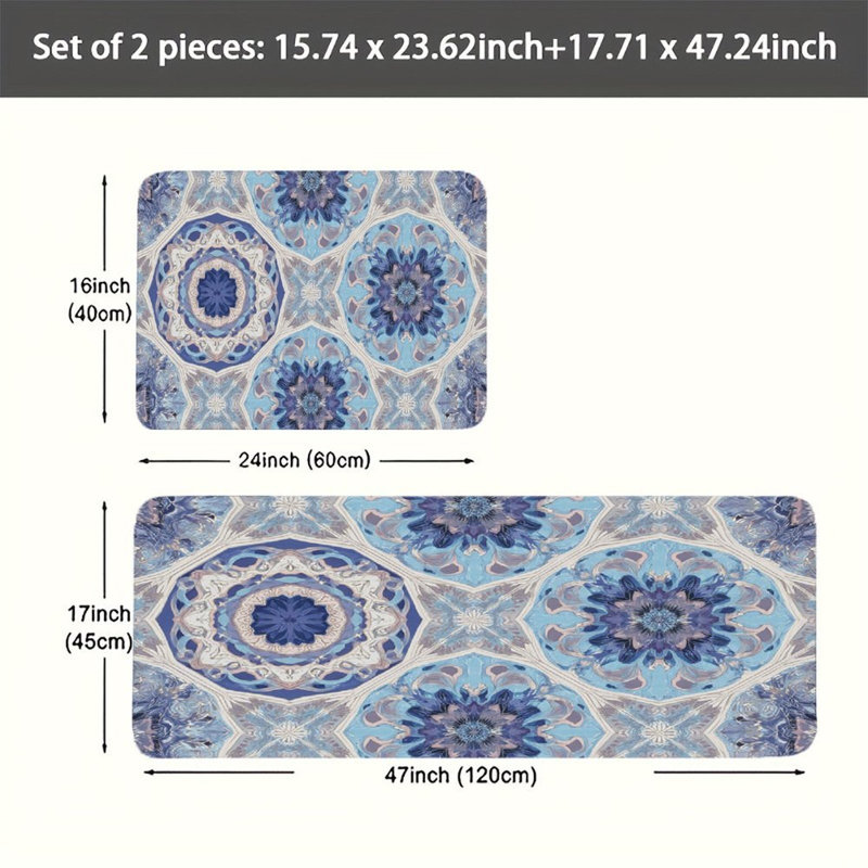 Texture brun clair, tapis de cuisine 2 pièces