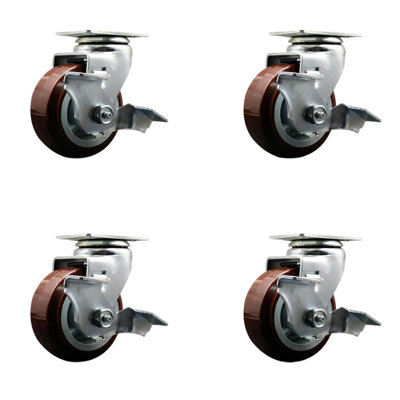 Poly on Polyolefin Swivel Caster