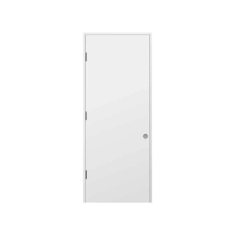 Panneau de porte 28 po x 96 po à panneau de finition composite blanc préencollé blanc, Gauche, 28 po x 96 po