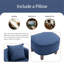 Fauteuil demi-tonneau avec repose-pieds Ohman 29,13 pouces de large-87377352