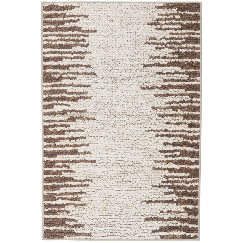 Tapis lavable à la machine Moss Russet, Rectangle 6 pi x 9 pi