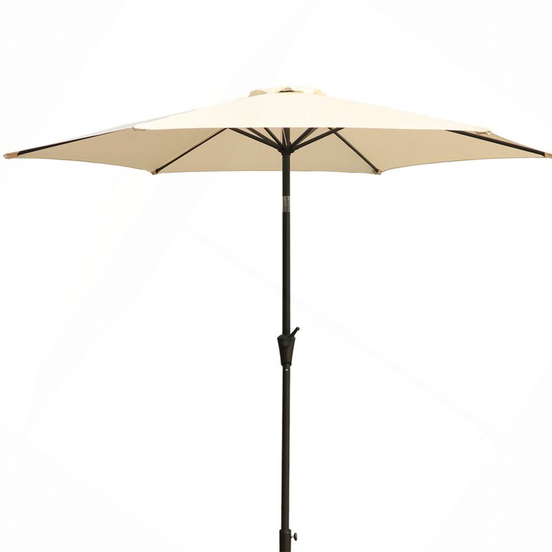 Parasol 9 'avec sac de transport, Crème, crème