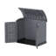 Arc Lid 4 ft. 9 in. W x 2 ft. 9 in. D Resin Overlap Dome Garbage Shed
