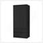 Armoire 2 tiroirs Avra, 2 portes, tringle