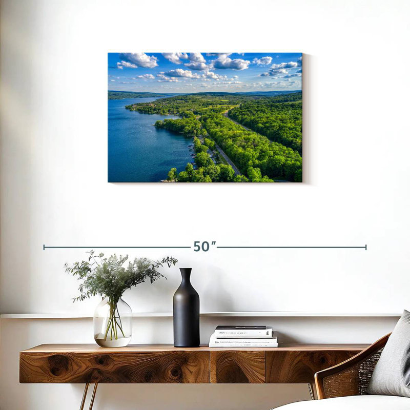 Paysage du lac Alvord Keuka, H 20 po x l 30 po