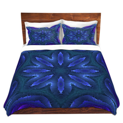 Ensemble de housse de couette en microfibre DiaNoche par Pam Amos - Rippled Blues