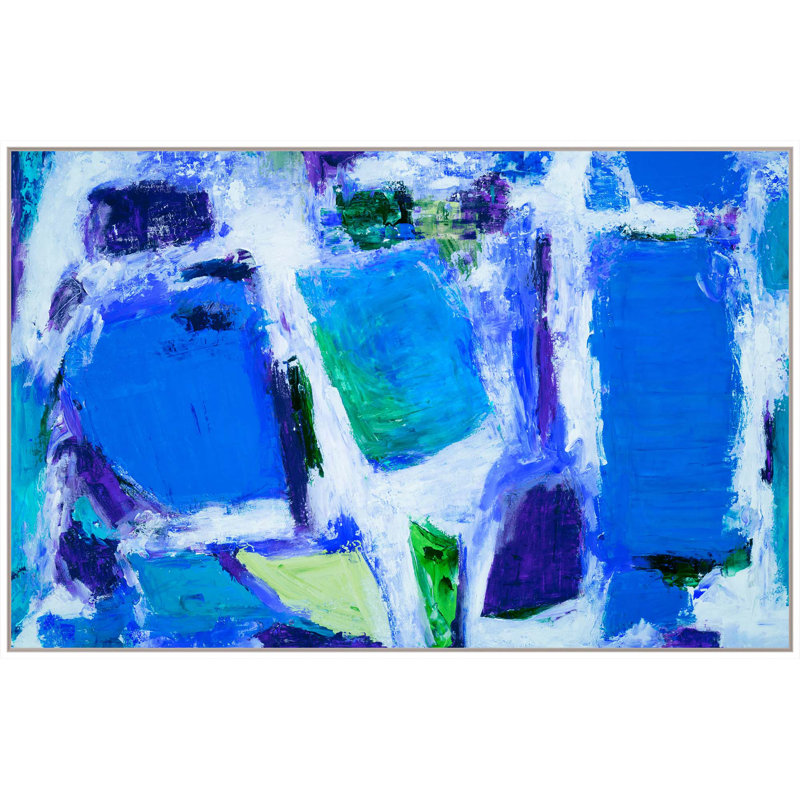 «Miami Nights» par Yaffa G, reproduction sur toile, Cadre flottant blanc, H 24 po x l 37 po