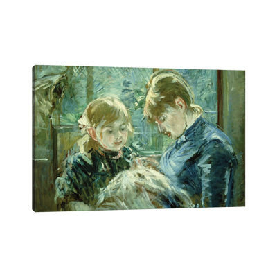 The Dressmaking Lesson (Le Lecon De Couture), 1884 by Berthe Morisot - Wrapped Canvas Gallery-Wrapped Canvas Giclée