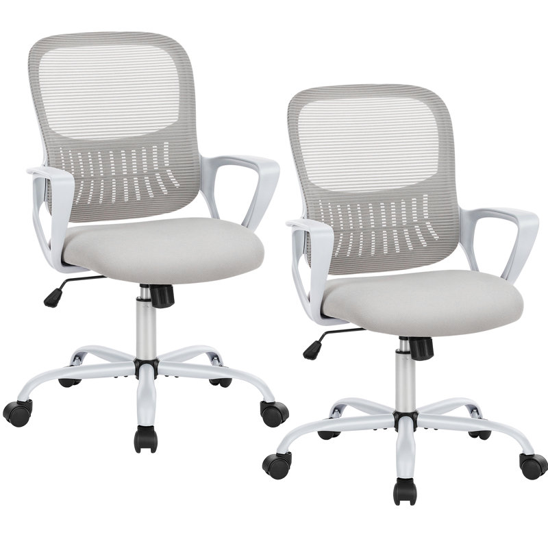 Office Ergonomic Task Chair(set Of 2), Gray