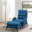 Affric 60cm Wide Velvet Wing Chair Recliner-2130332474