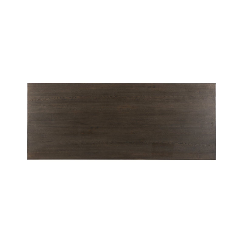 Azien Oak Double Pedestal Dining Table, 30” H x 84” L x 48” W