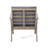Outdoor Chair - Dark Grey, Wood Built, 29.4 In. Height, 32.36 Width, 26.15 Depth, 22.48 Lb Grey Club Design,