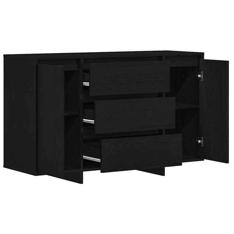 120cm Sideboard, Black Oak