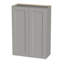 Porte d'armoire murale en bois massif gris foncé et étagère pour le rangement dans la cuisine, le rangement dans la salle de bain, la buanderie et les tablettes réglables prêtes à assembler