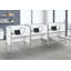 Bureau de bureau, bureau, travail, qualité commerciale, métal, contemporain, moderne-1186053435
