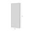 Cadre en alliage d'aluminium 70 "x 31" pleine longueur pour miroir (miroir inclus seulement)-1382412716