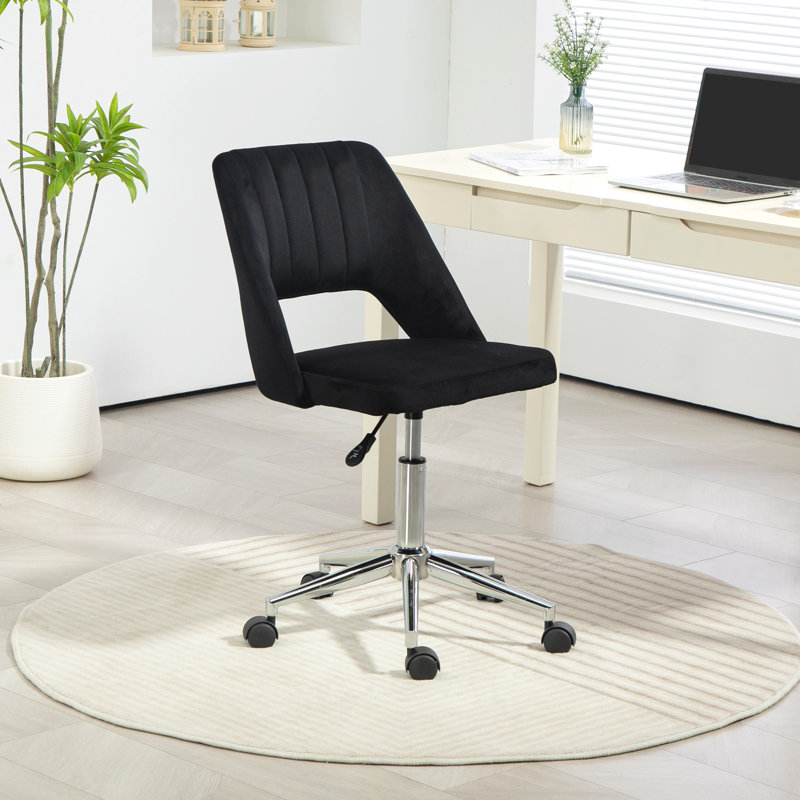 Fauteuil de bureau pivotant sans accoudoirs,, Noir, noir, noir, noir