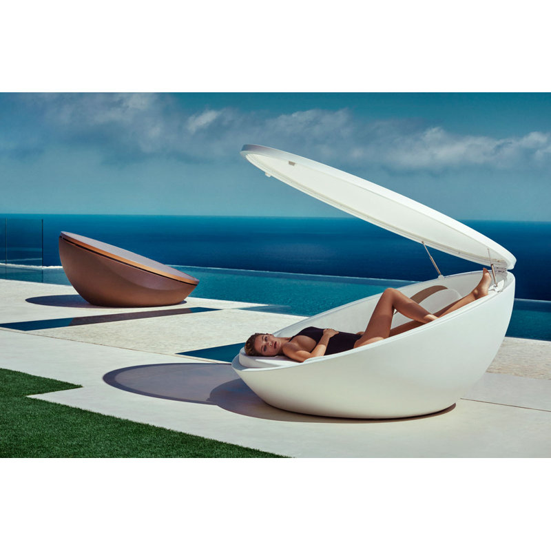 Ulm - Daybed with Folding Canopy - Basic, White